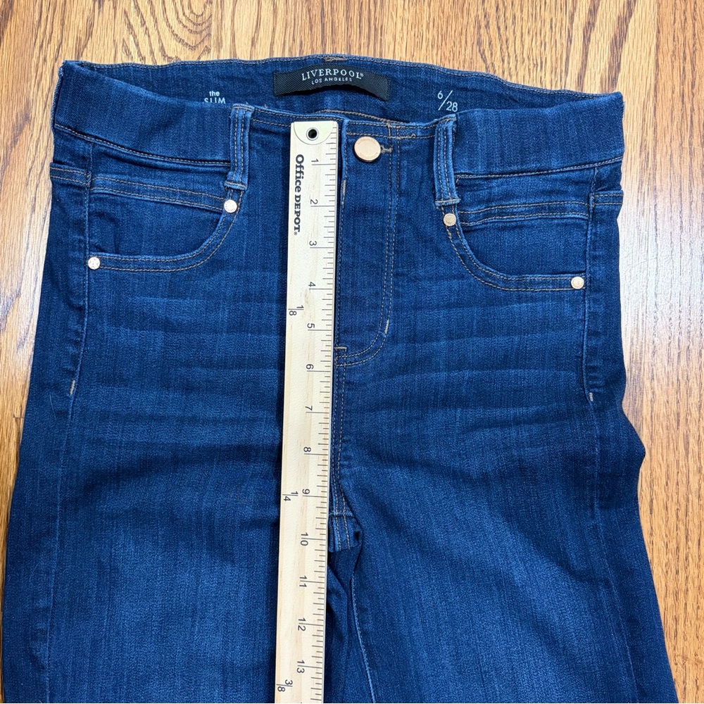 Liverpool "The Slim" Dark Blue Denim Jeans (6/28) - Picture 7 of 11